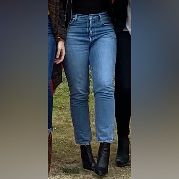 Agolde Cropped Rigid High Rise Riley Jeans - Picture 6 of 7